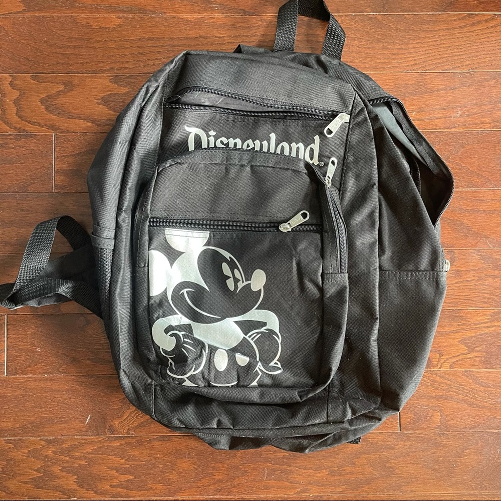 Black And Silver Mickey Mouse Disneyland Backpack - Gem